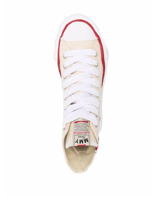 Maison Mihara Yasuhiro Multicolor Lace-Up High-Top Sneakers for men