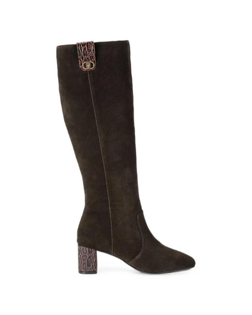 Kurt Geiger Black Chelsea Suede Boots