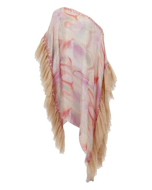 SANA OSMANI Pink Mirma Sequin Kaftan