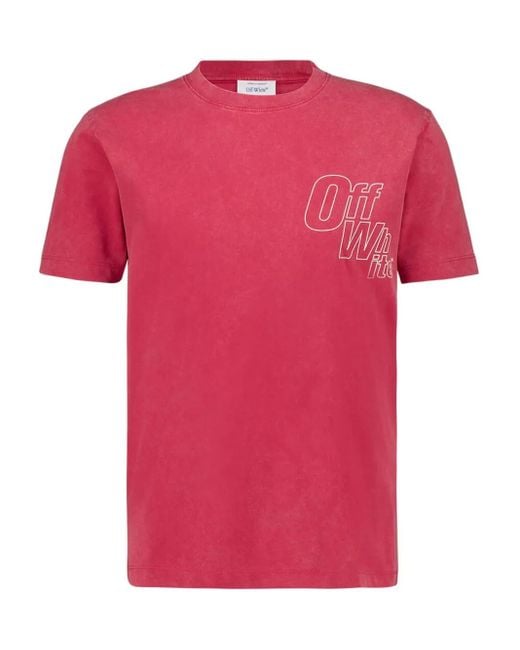 Off-White c/o Virgil Abloh Pink T-Shirts And Polos for men