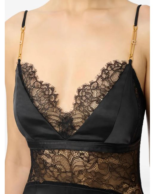 black mini dress with gold chain straps Angelique main image 0