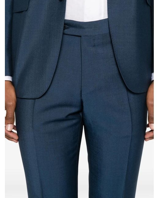 Canali Blue Costume À Simple Boutonnage for men