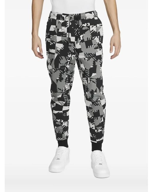 Nike Black Drawstring-Waist Track Pants for men
