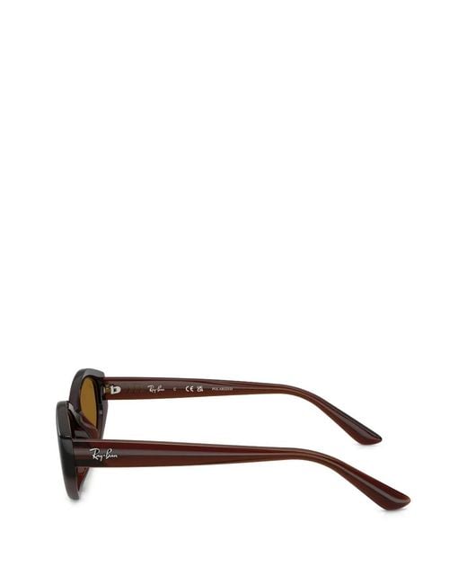 Ray-Ban Metallic Geometric-Frame Sunglasses