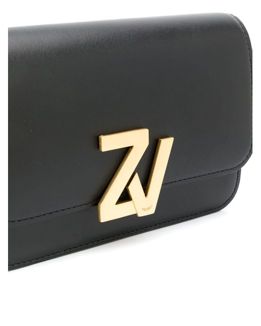 Zadig & Voltaire Zv Initial Leather Belt Bag in Black - Lyst