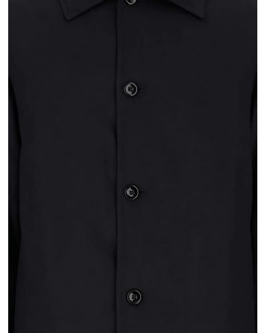 Jil Sander Button-Up Shirtjack in het Black voor heren