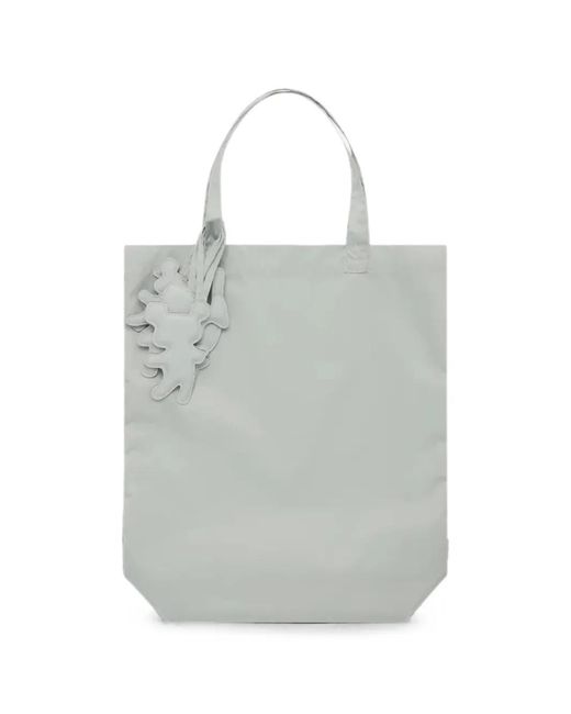 Comme des Garçons Gray Bear-Charm Logo-Tag Tote Bag for men