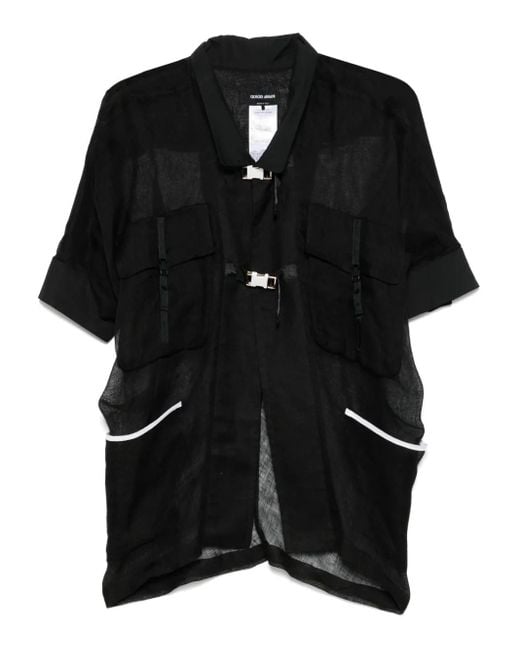 Giorgio Armani Black Short-Sleeved Shirt