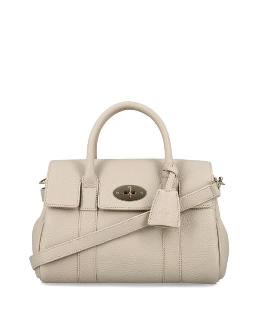Mulberry Natural Small Bayswater Leather Tote Bag