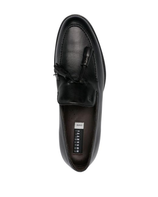 Fratelli Rossetti Black Brera Leather Loafer for men