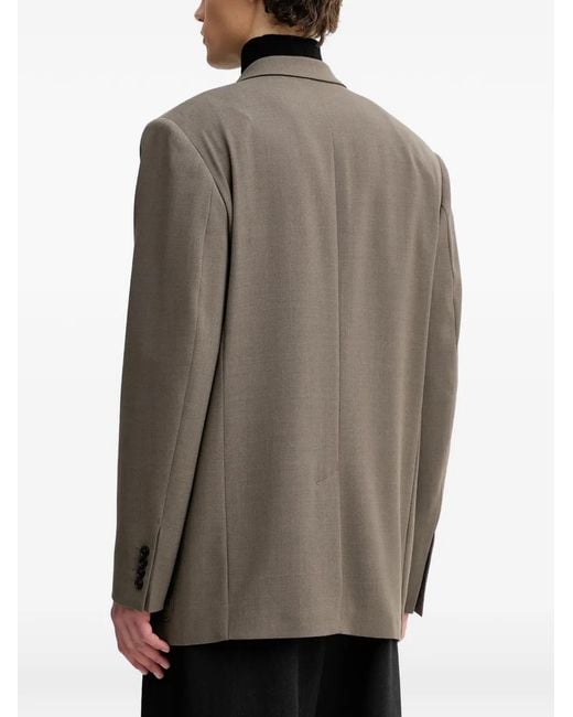 Filippa K Brown Double-Breasted Blazer for men