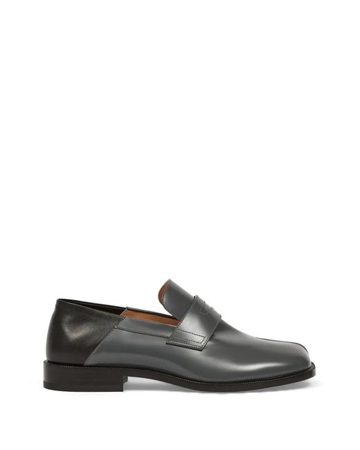 Maison Margiela Gray Tabi Slip-On Loafers for men