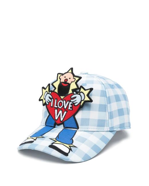 メンズ Walter Van Beirendonck Clown キャップ Blue