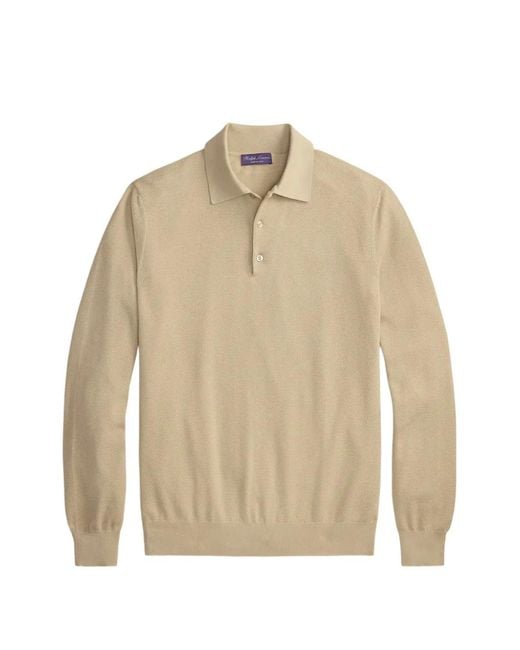 Ralph Lauren Natural Logo-Detail Polo Shirt for men