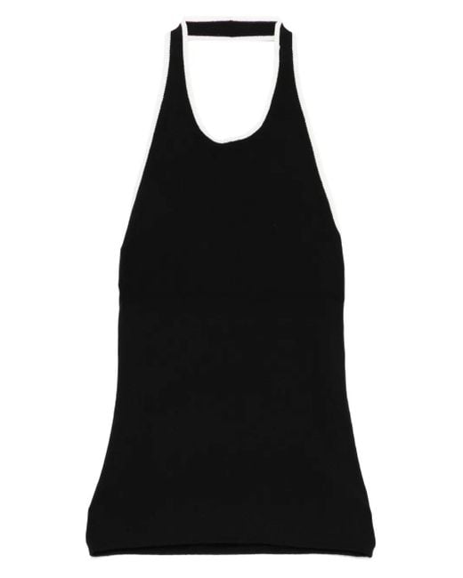 St. Agni ホルター トップ Black