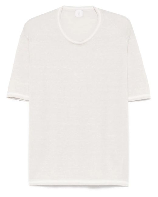 メンズ Eleventy ニット Tシャツ White