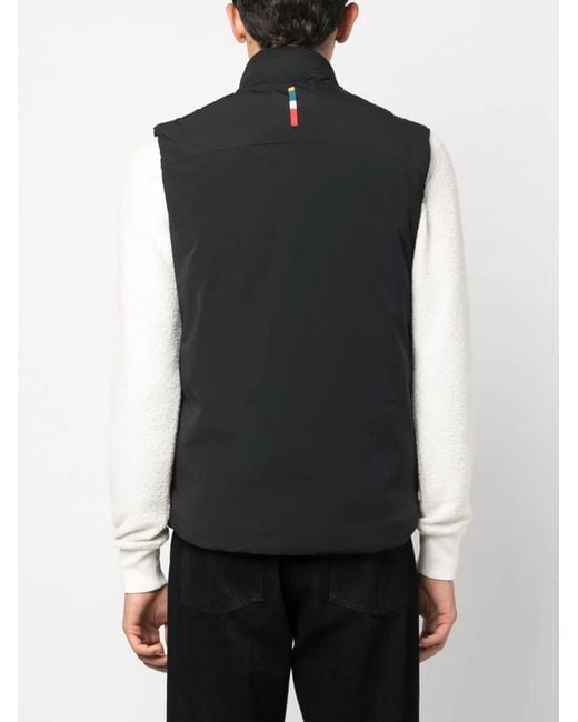 Orlebar Brown Black Teton Zip-Fastening Sleeveless Gilet for men