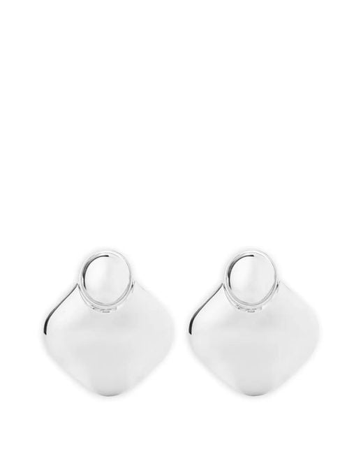 FEDERICA TOSI White Lily Clip-On Earrings