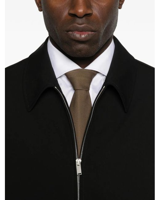 Lardini Black Aiden Zip-Up Jacket for men