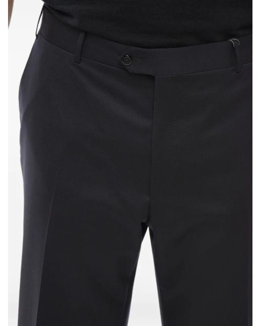 Corneliani Black Mantua Wool Trousers for men