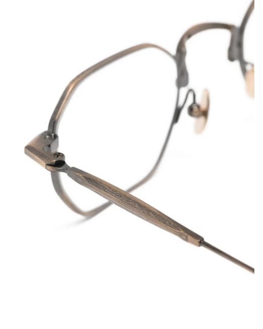 Matsuda White Lunettes De Vue À Monture Géométrique