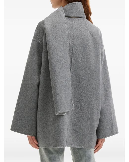 B+ AB Gray Button Scarf Jacket