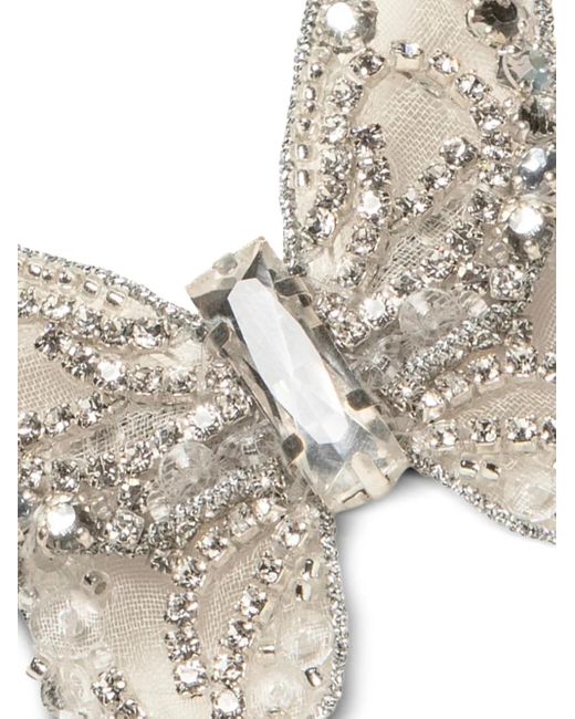 Jennifer Behr Natural Abbie Crystal Butterfly Hair Clip