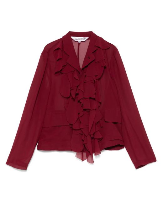 Blusa con volantes Comme des Garçons de color Red