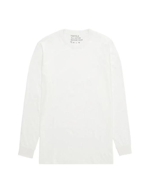 Fortela White Teels Long-Sleeve T-Shirt for men