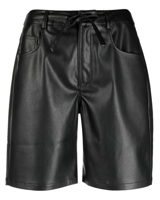 Proenza Schouler Black Casual Faux Leather Shorts