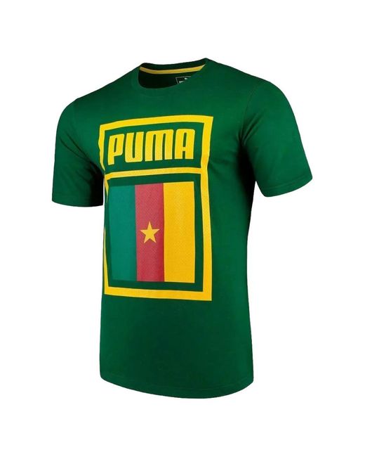 PUMA Green Cameroon T-Shirt for men