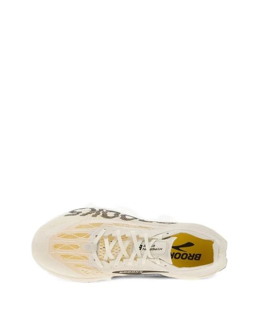 Brooks White Hyperion Elite 6 Sneakers for men