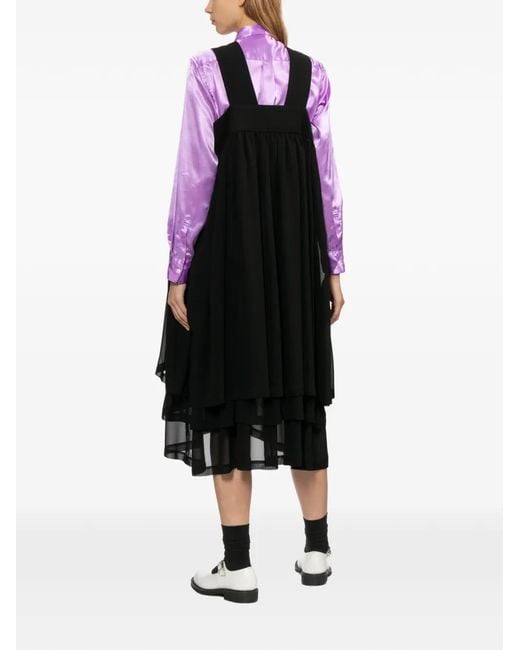 Comme des Garçons Black Gathered Midi Dress