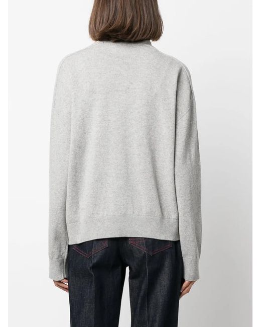 ARMARIUM Gray Mélange-Effect Roll-Neck Jumper