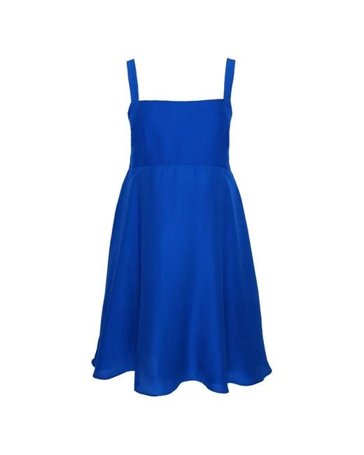 Azeeza Blue Arden Raw Mini Dress