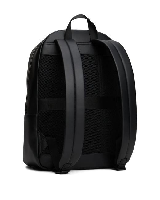 Tommy Hilfiger Black Textured Backpack for men