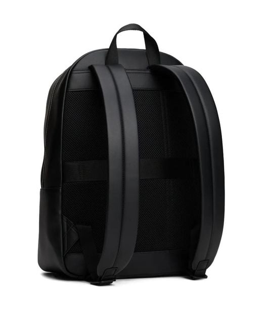 Tommy Hilfiger Black Textured Backpack for men