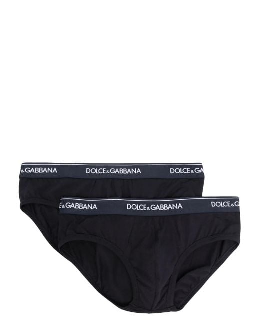 Dolce & Gabbana Set Aus Zwei Shorts Mit Logo-Bund in Blue für Herren