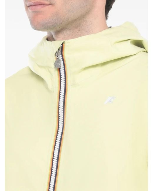 K-Way Metallic Jack Logo-Print Hooded Coat for men