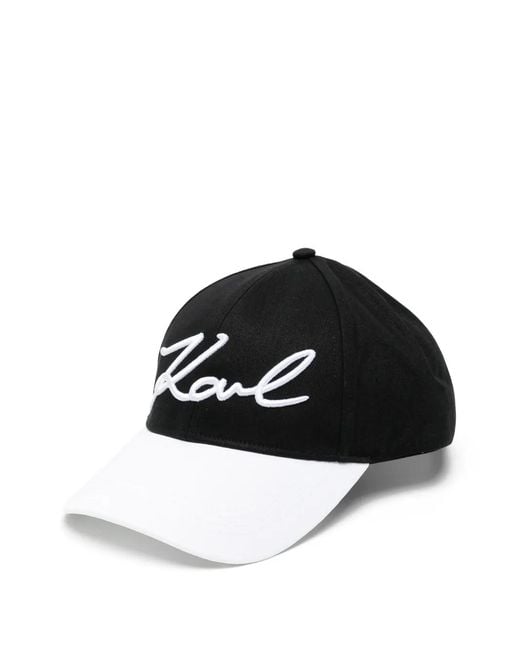 Karl Lagerfeld Black K/Signature Cap