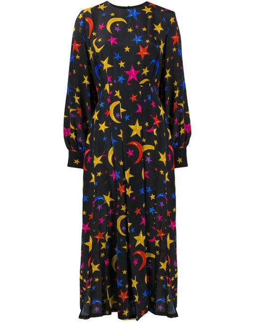 Rixo Multicolor Emma Moon Stars Dress