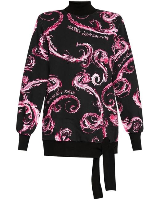 Versace Jeans Couture Red Chromo Couture-Print Dress