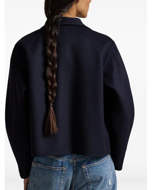 Polo Ralph Lauren Blue Buttoned Wool Jacket