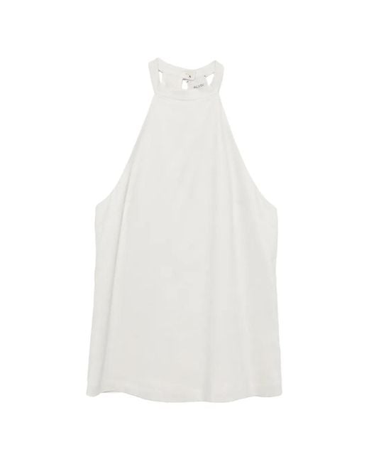 Alysi White Dainetto Halter Top