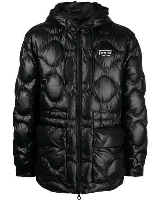 Duvetica Black Lucio Quilted Puffer Jacket for men