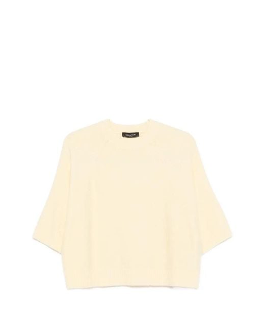 Fabiana Filippi Natural Sequin-Embellished Raglan-Sleeve Sweater