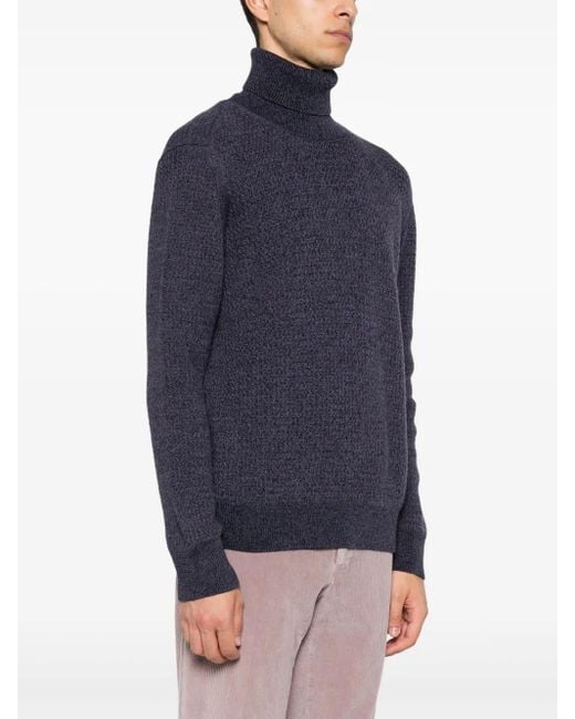 D4.0 Blue Wool Sweater for men