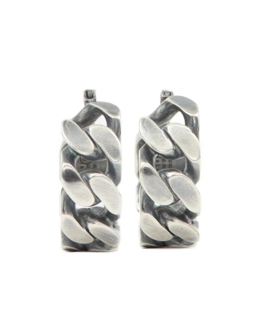 Orecchini A Cerchio di MM6 by Maison Martin Margiela in White