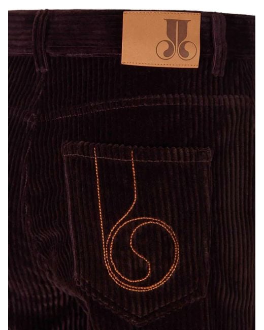 LaDoubleJ Black Velvet-Corduroy Jeans