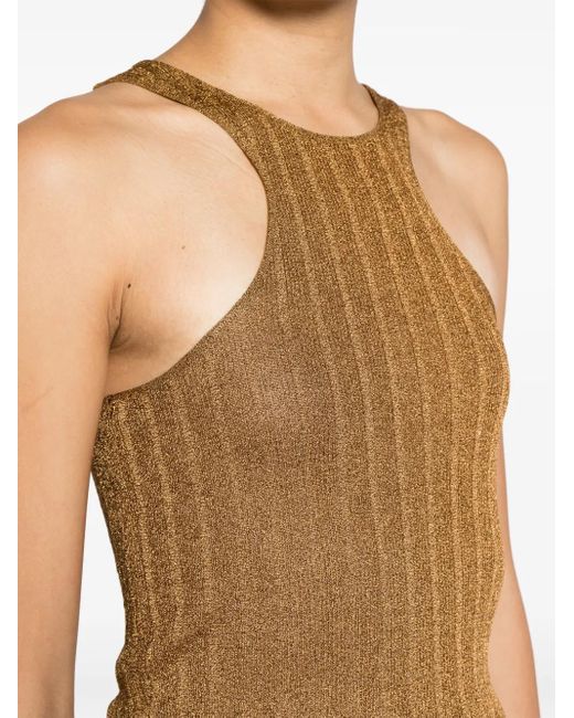 Haut Sans Manches À Effet Métallisé Tom Ford en coloris Natural